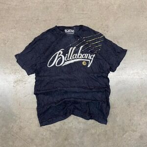Navy Billabong T-shirt with gold accents